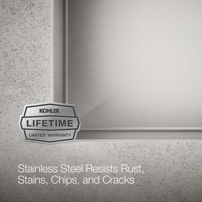 Strive 32" Single Basin Undermount 16-Gauge Stainless Steel Kitchen Sink with SilentShield