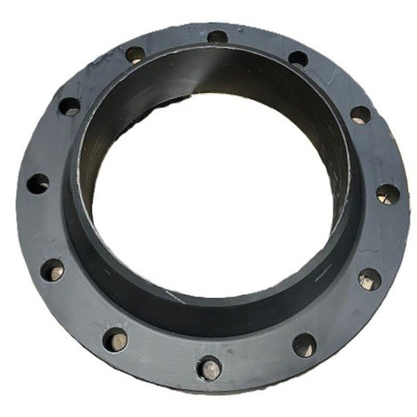 Flat Face Flange, 12 in, Weld Neck, 19 in OD, 12 Bolt Holes, 150 lb, Carbon Steel