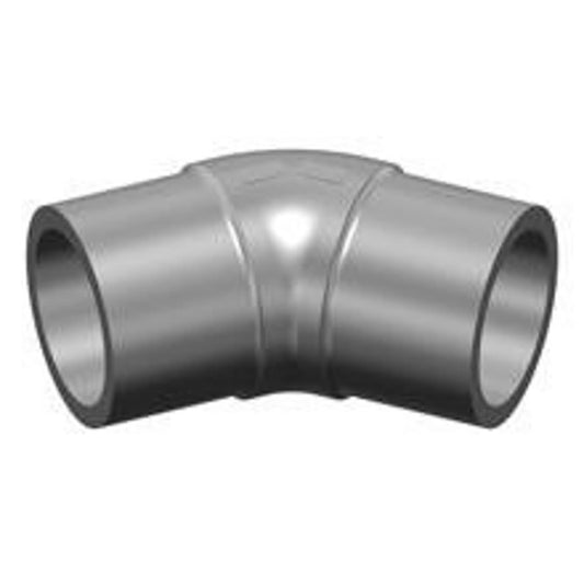 Gas 45 deg Elbow, 4 in, Butt, Polyethylene