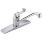 Classic Kitchen Faucet, Deck Mount, ADA, 1 Lever Handle, 3-Hole, Chrome