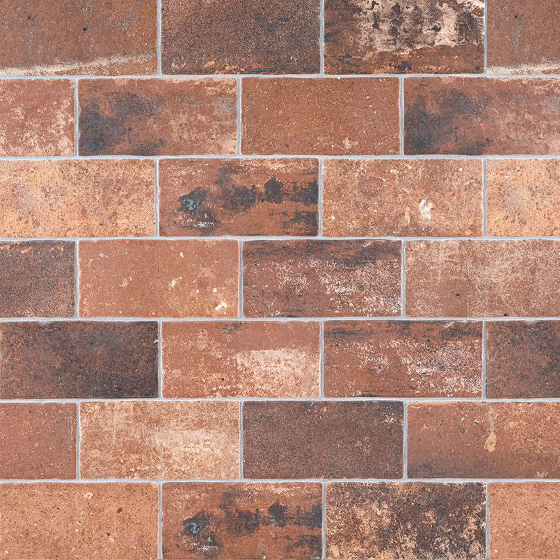 Brickstone Red Porcelain Tile 5X10