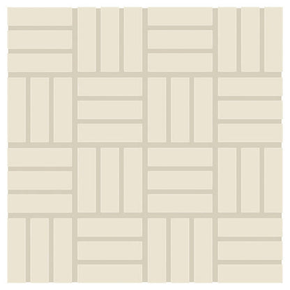 Color Wheel Mosaic Biscuit Straight Joint 1X6 Glossy