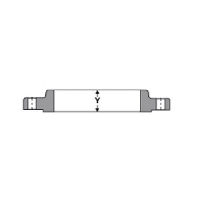 Raised Face Flange, 3 in, Slip On, 7-1/2 in OD, 4 Bolt Holes, 150 lb, Carbon Steel