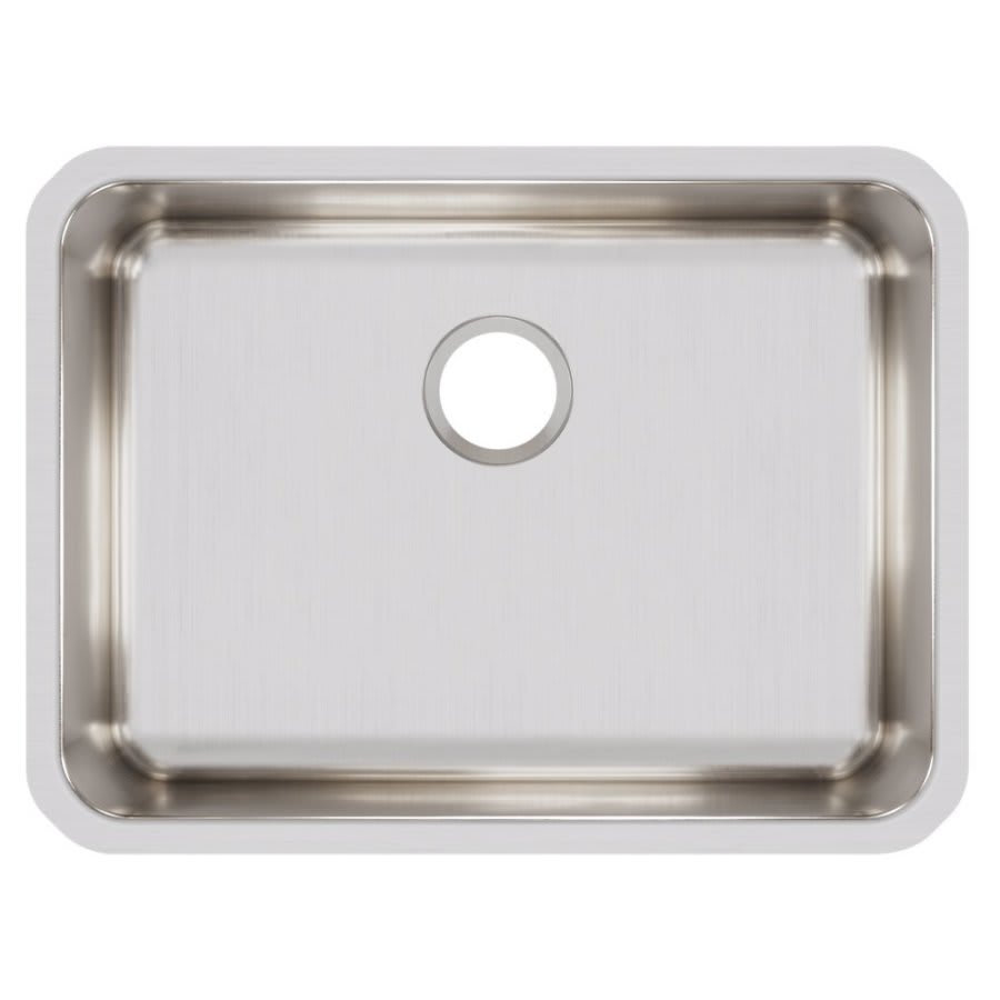 Lustertone™ Classic Single Bowl Kitchen Sink, Under Mount, 25-1/2 x 19-1/4 in, 8 in Bowl Depth, 18 ga Lustrous Satin Steel, Stainless