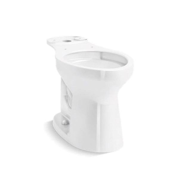 Cimarron® Toilet Bowl, Floor Mount, 12 in Rough, Elongated, White