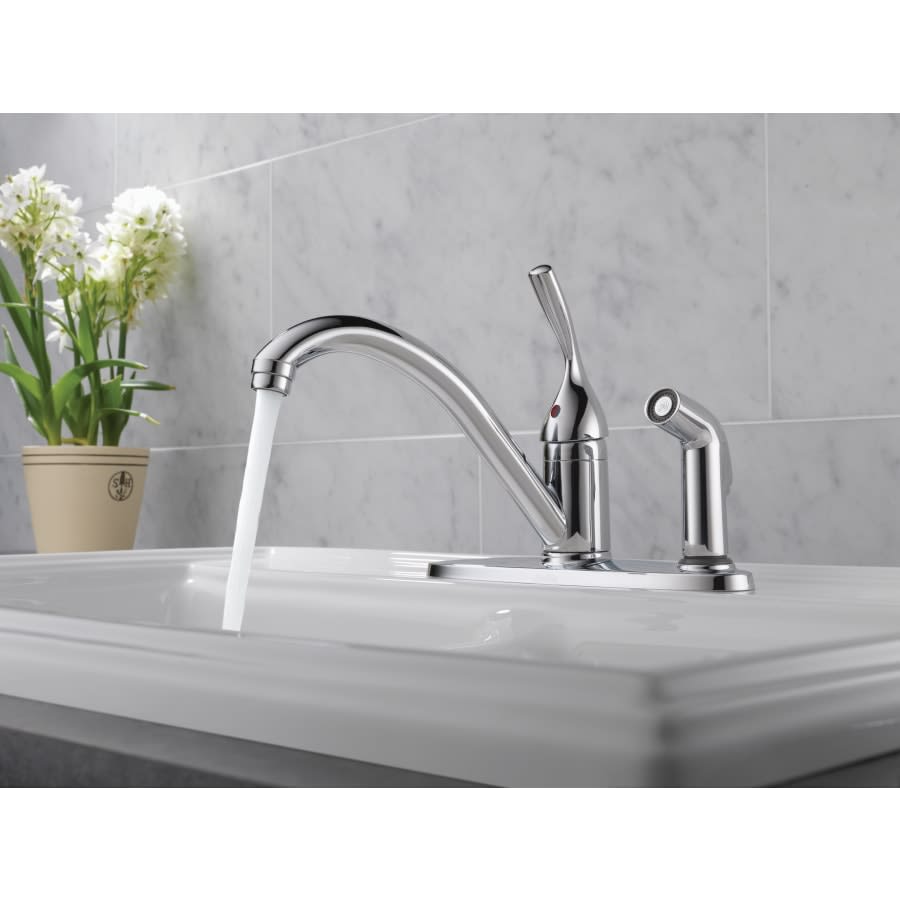 Classic Kitchen Faucet with Side Spray - Includes Lifetime Warranty