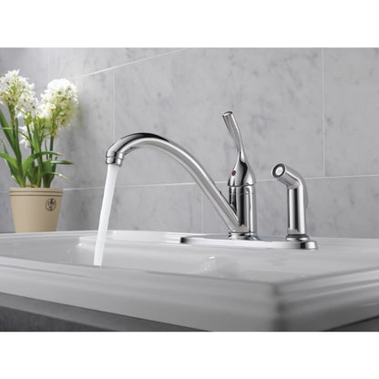 Classic Kitchen Faucet with Side Spray - Includes Lifetime Warranty