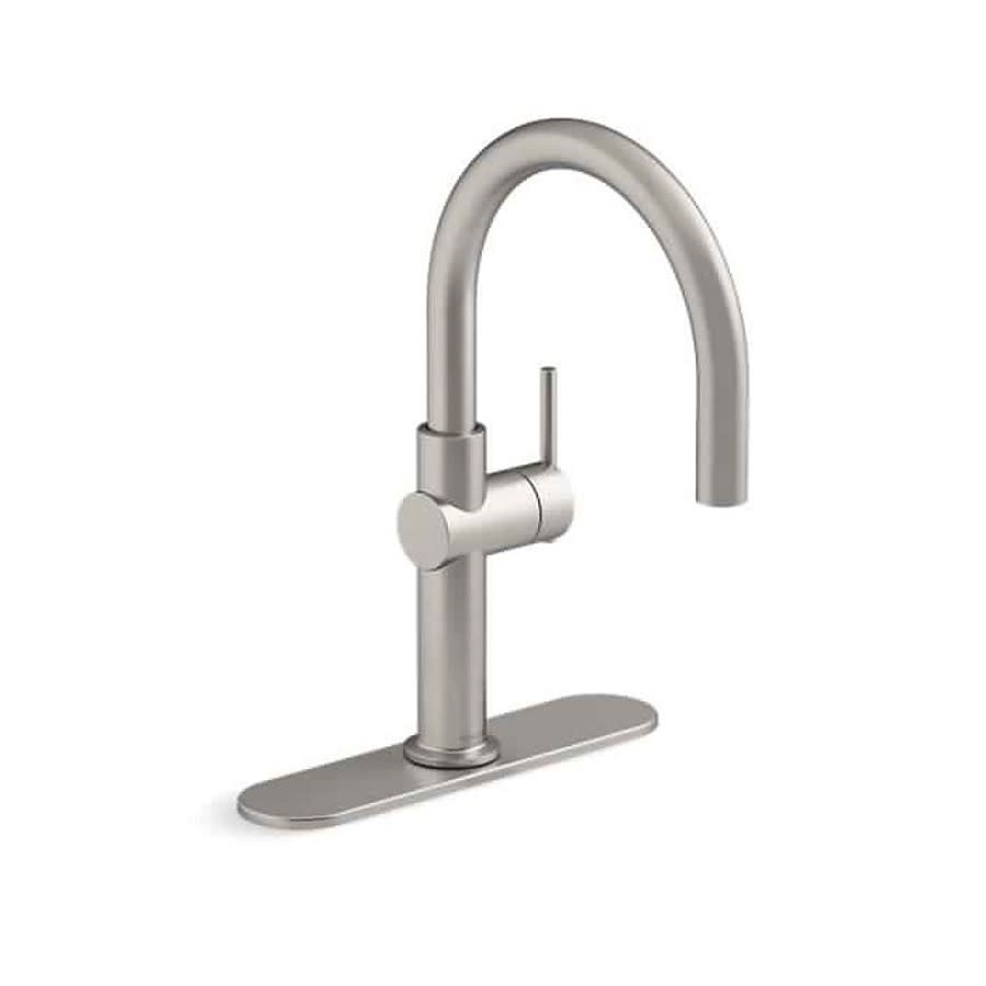 Crue™ Bar Faucet, Deck Mount, ADA, 1 Lever Handle, 1 or 3-Hole, Vibrant Stainless