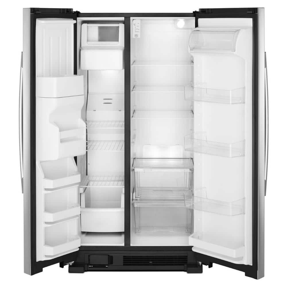 33" Width 21.4 cu. ft. Side by Side Refrigerator in Stainless Steel