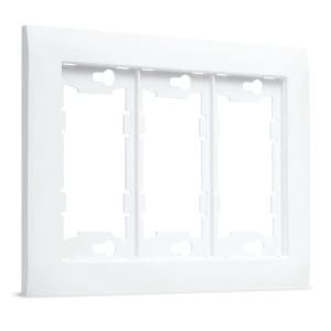 TayMac Device Mid-Size White Wall Plate 3-Gang A3000W