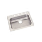Dayton® Single Bowl Kitchen Sink, Top Mount, ADA, 25 x 21-1/4 in, 5-1/4 in Bowl Depth, 4-Hole, 22 ga Brushed Satin Steel, Stainless