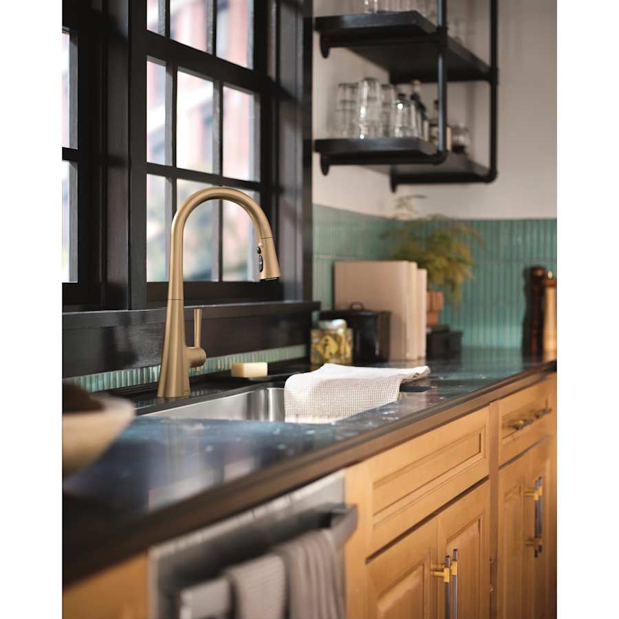 Kurv 1.5 GPM Single Hole Pull Down Kitchen Faucet