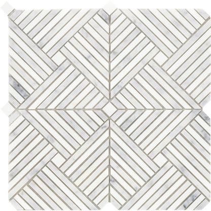 ALLURO MINI PALACE SILV 12X12