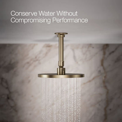 Contemporary Round 8" Single Function 2.5 GPM Rainhead with MasterClean Sprayface and Katalyst Air-Induction Technology