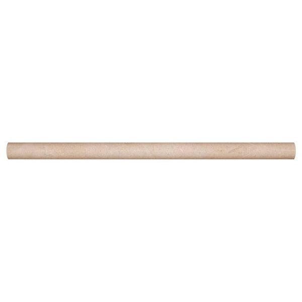 Ivory Travertine 3//4x12 Honed Pencil Molding