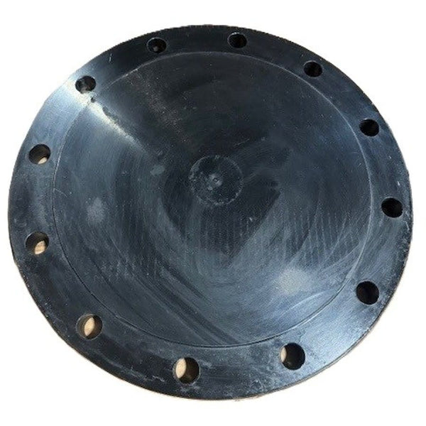 Raised Face Blind Flange, 12 in, 19 in OD, 12 Bolt Holes, 150 lb, Carbon Steel