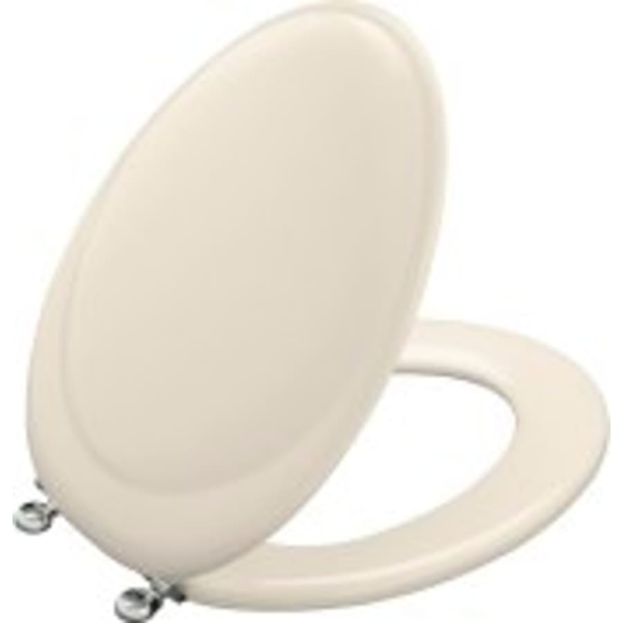 Revival Elongated Closed-Front Toilet Seat with Polished Chrome Hinges