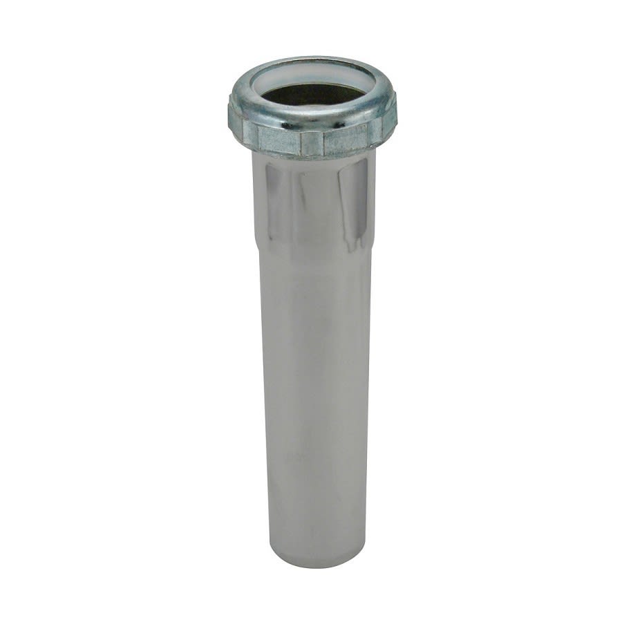 Tubular Extension, 1-1/2 in, Tube x Slip Joint, 20 ga, Chrome