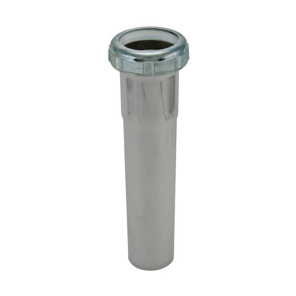 Tubular Extension, 1-1/2 in, Tube x Slip Joint, 20 ga, Chrome