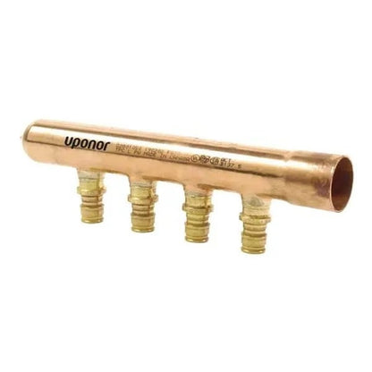 ProPEX® 8-Port Manifold, 1/2 in, Expansion PEX Mains, Brass/Copper