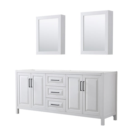 Daria Double Bathroom Vanity - 78.75W x 35H x 21.5D