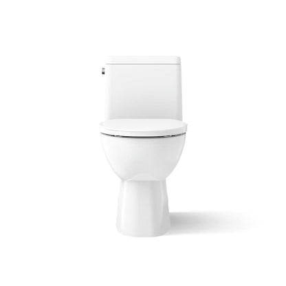Reach 1.28 GPF One-Piece Compact Elongated Chair Height Toilet with Skirted Trapway and Left Hand Trip Lever - Seat Included