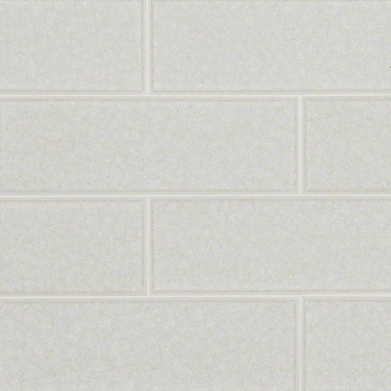 Frosted Icicle Glass Subway Tile 3x9