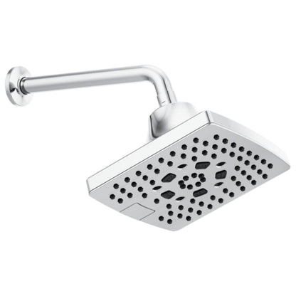 Essential 2.5 GPM H2OKinetic Square Multi-Function Showerhead