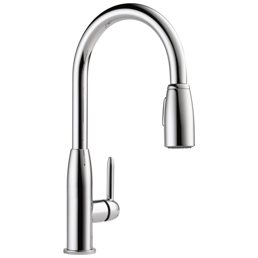 Kitchen Faucet, Deck Mount, ADA, 1 Lever Handle, 1 or 3-Hole, Polished Chrome