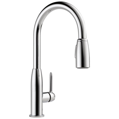 Kitchen Faucet, Deck Mount, ADA, 1 Lever Handle, 1 or 3-Hole, Polished Chrome