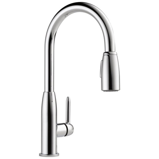 Kitchen Faucet, Deck Mount, ADA, 1 Lever Handle, 1 or 3-Hole, Polished Chrome