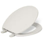 Brevia Q2 Round Closed-Front Toilet Seat with Quick-Release and Quick-Attach Hinges