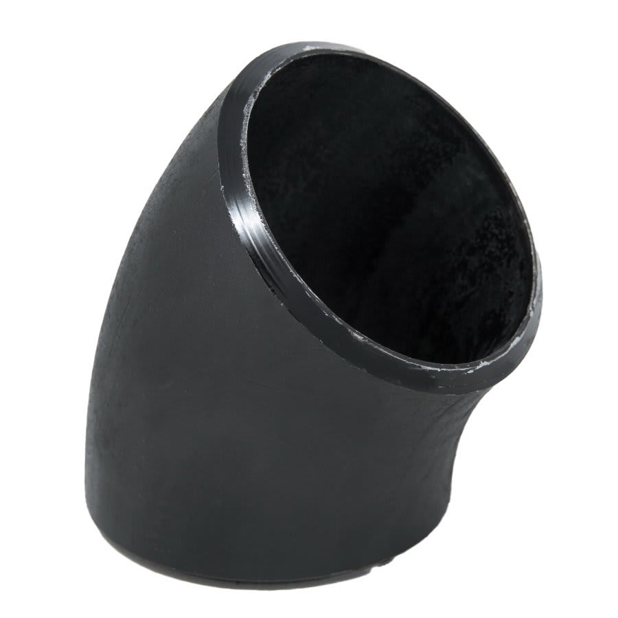 Carbon Steel Long Radius 45 deg Elbow, 1-1/4 in, Butt Weld, Import