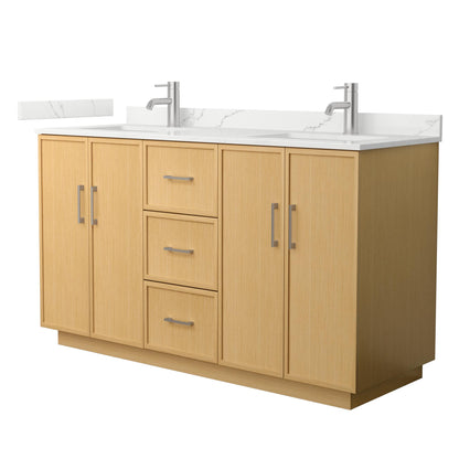 Elan Double Bathroom Vanity with Toe Kick - 60W x 35H x 22D