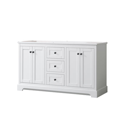 Avery Double Bathroom Vanity - 59.25W x 34.25H x 21.75D