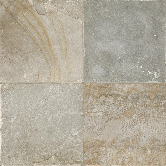 Slate Golden Sun Square, Natural Cleft 12X12