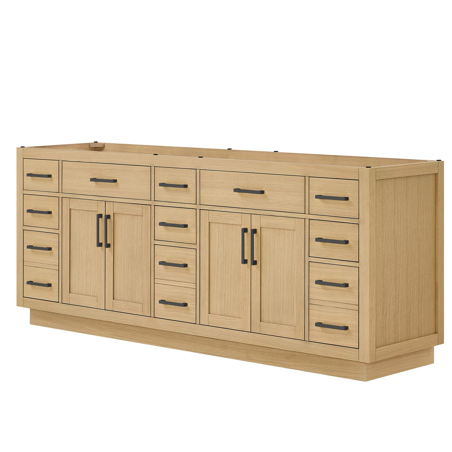 Beckett Double Bathroom Vanity with Toe Kick - 83W x 34.25H x 21.5D