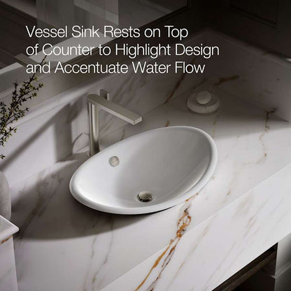 Iron Plains 20-3/4"L Cast Iron Drop-In Semi-Vessel Sink with Overflow and Black Painted Underside