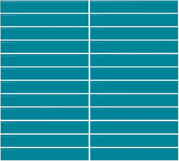 Keystones Ocean Blue Hexagon 2X2 Matte