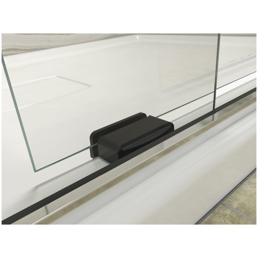 Levity 59-3/4" High x 59-5/8" Wide Sliding Frameless Tub Door with Clear Glass