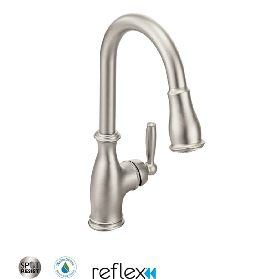 Brantford Single Handle Pulldown Spray Kitchen Faucet with Reflex Technology