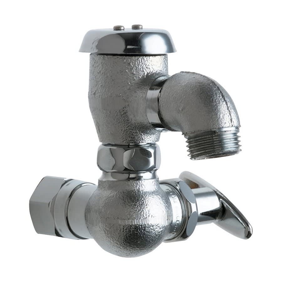 Sill Faucet, Wall Mount, Tee Handle, Rough Chrome