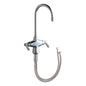 Kitchen Faucet, Deck Mount, ADA, 2 Lever Handle, 1-Hole, Polished Chrome