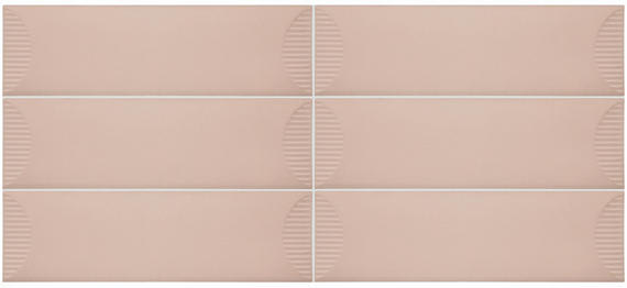 Stencil Blush Rectangle, Half Moon 4X12 Matte