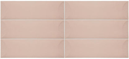 Stencil Blush Rectangle, Linear 4X12 Matte