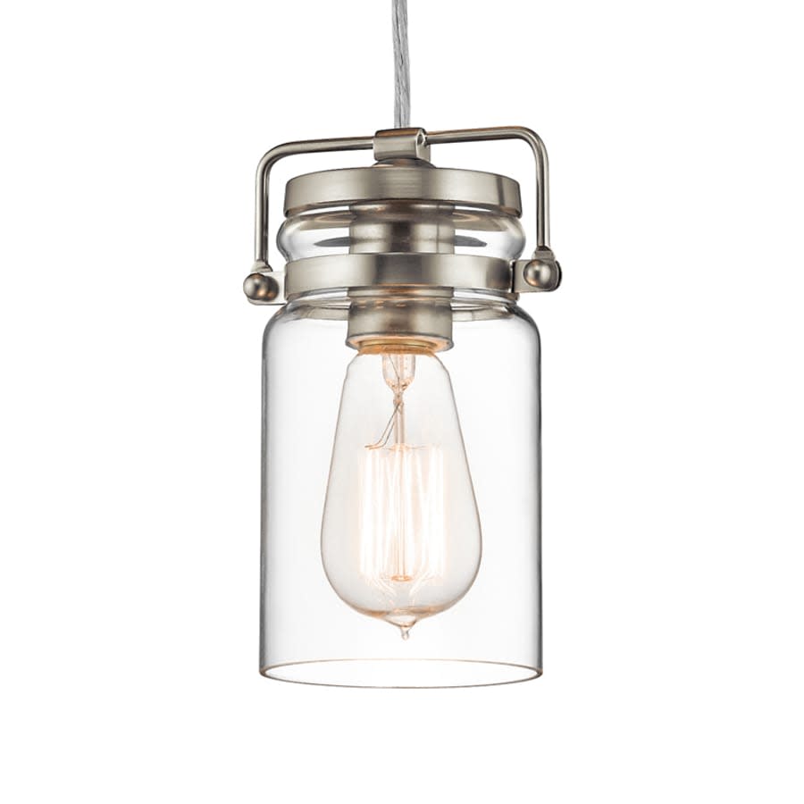 Brinley Single Light 5" Wide Mini Pendant with Canning Jar Style Shade