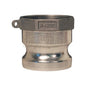 Type A Cam and Groove Adapter, 3 in, Male Adapter x FNPT, Aluminum