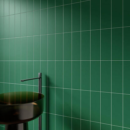 Color Wheel Linear Matte Emerald Rectangle 8X24 Matte