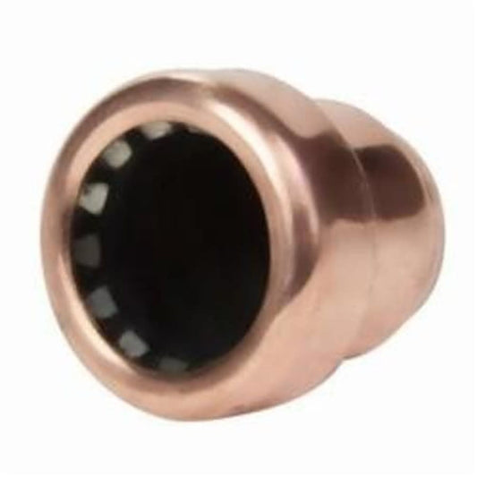 Cap, 1/2 in, Push, Copper