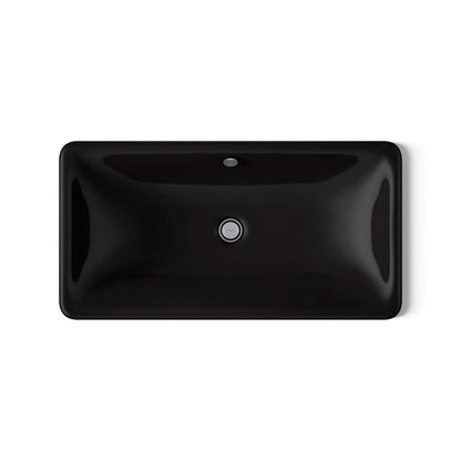 Iron Plains 30" Cast Iron Drop-In or Undermount Bathroom Sink with Overflow